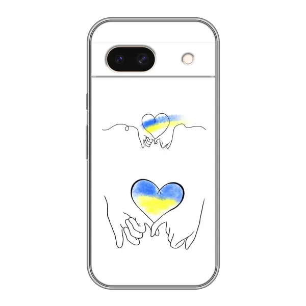 Чохол з принтом «Мир Україні» для Google Pixel 8A