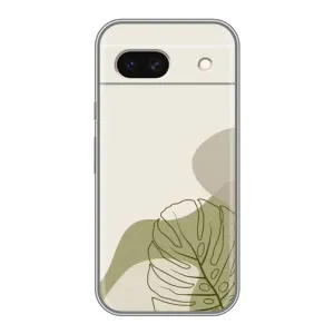 Чехол с принтом «Зеленая монстера дизайн» для Google Pixel 8A