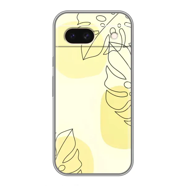 Чехол с принтом «Желтая монстера арт» для Google Pixel 8A