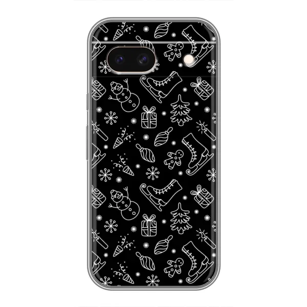 Чехол с принтом «Новогодний фон» для Google Pixel 8A Чехол с принтом «Новогодний фон» для Google Pixel 8A