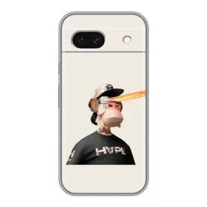 Чехлы с Обезьянами NFT для Google Pixel 8A (AlphaPrint) (обезьяна NFT в очках)