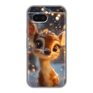 Чехол с принтом «Олененок среди гирлянд» для Google Pixel 8A