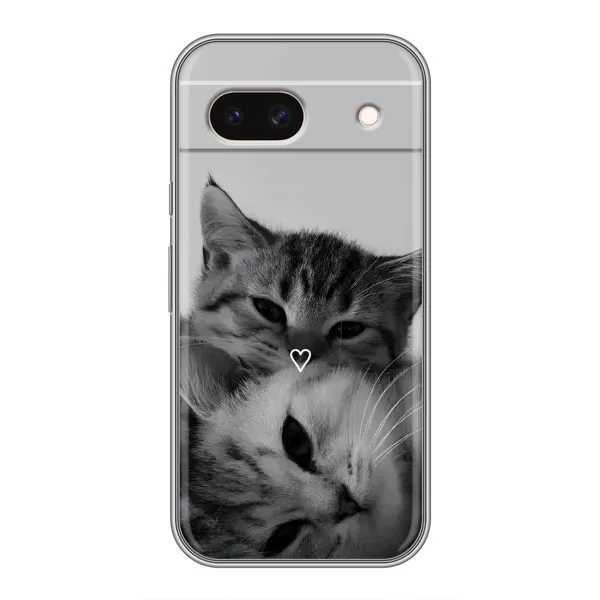 Чехол с принтом «Пара котов» для Google Pixel 8A Чехол с принтом «Пара котов» для Google Pixel 8A