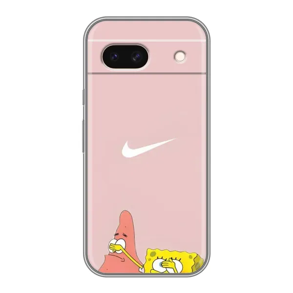 Чехол с принтом «Патрик и Губка» для Google Pixel 8A