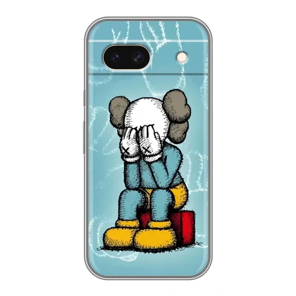 Чехол с принтом «Плач Bearbrick» для Google Pixel 8A
