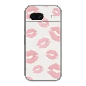 Чохол з розовим принтом для Google Pixel 8A (Рожеві губи)