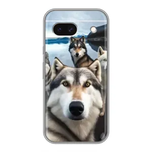 Чохол з Хаскі Google Pixel 8A - (AlphaPrint) (Селфі Хаскі)
