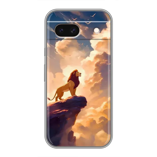 Чехол с принтом «Симба на скале» для Google Pixel 8A