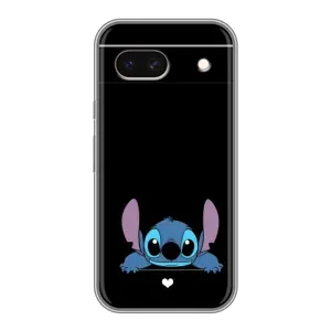Чехол с принтом «Стич на черном» для Google Pixel 8A