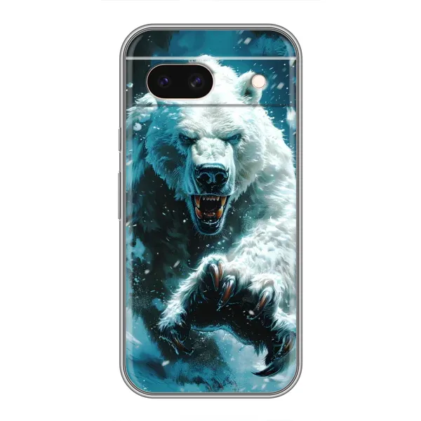 Чехол с принтом «Полярный медведь» для Google Pixel 8A