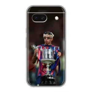 Чехол с футболистом Ламин Ямаль Google Pixel 8A (Ямаль с кубком)