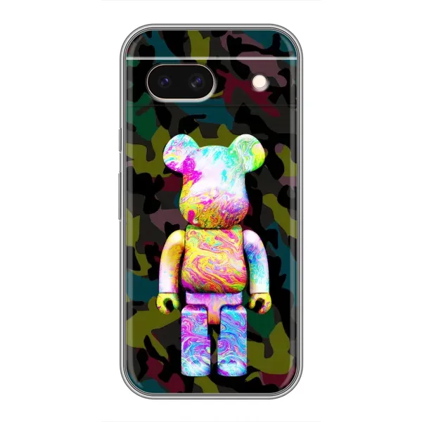 Чехол с принтом «Яркий Bearbrick» для Google Pixel 8A