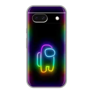 Чехол Амонг Ас для Google Pixel 8A (AlphaPrint) (Яркий скин)