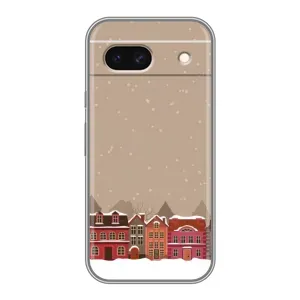 Новорічні, Святкові Чохли для Google Pixel 8A - 2024 год (Зимове місто)