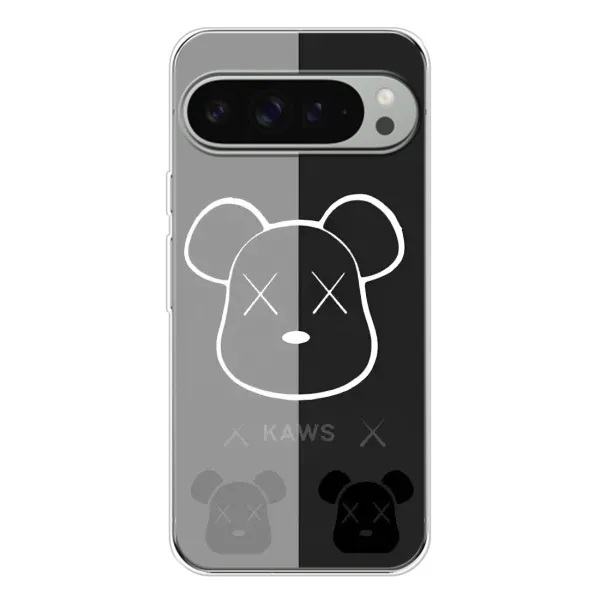 Чехол с принтом «БеарБрик глаза» для Google Pixel 9 Pro XL Чехол с принтом «БеарБрик глаза» для Google Pixel 9 Pro XL