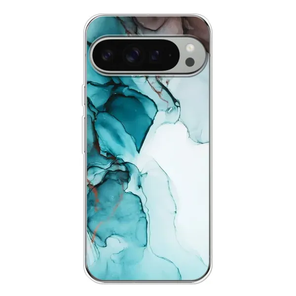 Чехол с принтом «Бирюзовый мрамор» для Google Pixel 9 Pro XL Чехол с принтом «Бирюзовый мрамор» для Google Pixel 9 Pro XL