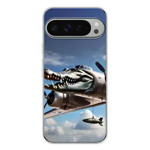 Чехол с мемом Тралалело тралала на Google Pixel 9 Pro XL (Бомбардиро крокодило)