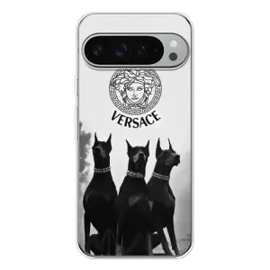 Чохли VERSACE для Піксель 9 Про ХЛ (PREMIUMPrint) (Доберман Версаче)