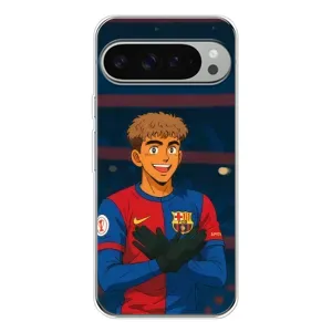 Чехол с футболистом Ламин Ямаль Google Pixel 9 Pro XL (Футболист Ямаль)