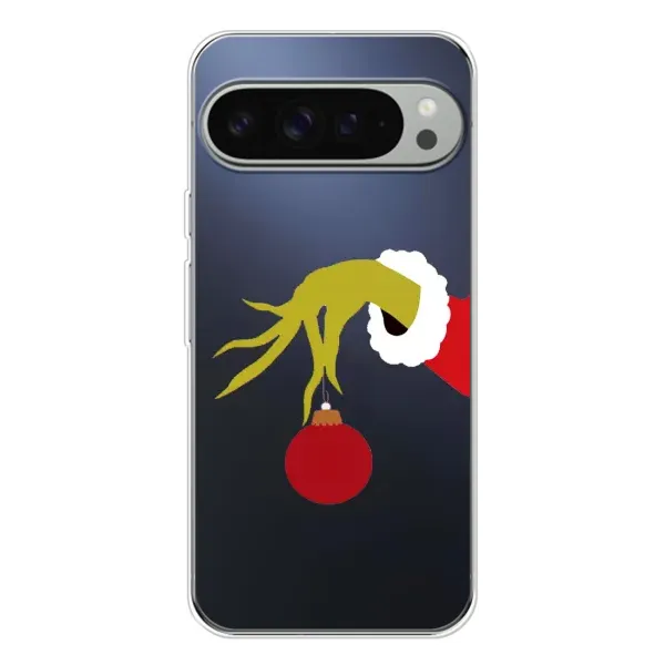 Чохол з принтом «Грінч з іграшкою» для Google Pixel 9 Pro XL Чохол з принтом «Грінч з іграшкою» для Google Pixel 9 Pro XL