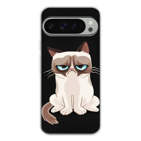 Чохол з принтом «Сумний кіт» для Google Pixel 9 Pro XL