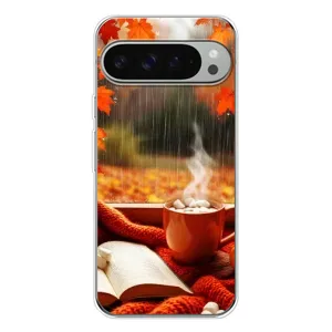 Чехол с принтом «Кофе и дождь» для Google Pixel 9 Pro XL