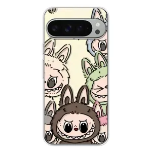 Чохол з Лабубу на Google Pixel 9 Pro XL (Золота мавпа Bored Ape)
