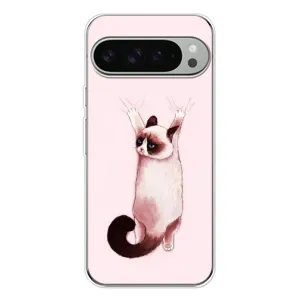 Чехол с принтом «Котик падает» для Google Pixel 9 Pro XL