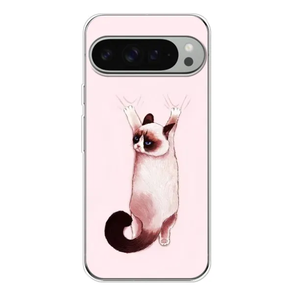Чехол с принтом «Котик падает» для Google Pixel 9 Pro XL Чехол с принтом «Котик падает» для Google Pixel 9 Pro XL