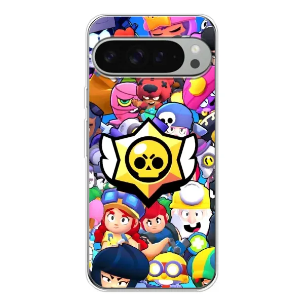 Чехол с принтом «Лого Brawl Stars» для Google Pixel 9 Pro XL