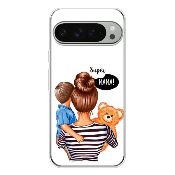 Чехол с принтом «Мама с сыном» для Google Pixel 9 Pro XL