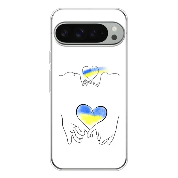 Чохол з принтом «Мир Україні» для Google Pixel 9 Pro XL