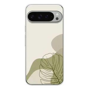 Чехол с принтом «Зеленая монстера дизайн» для Google Pixel 9 Pro XL