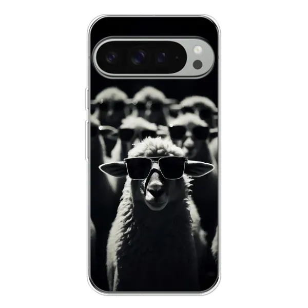 Чехол с принтом «Овечка в очках» для Google Pixel 9 Pro XL Чехол с принтом «Овечка в очках» для Google Pixel 9 Pro XL