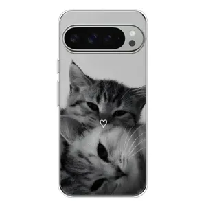 Чехол с рисунком кот на Google Pixel 9 Pro XL (Пара котов)