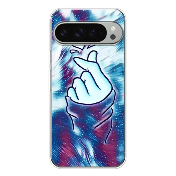Чохол з принтом «Радужне серце» для Google Pixel 9 Pro XL