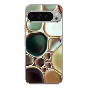 Мраморный чехол на Google Pixel 9 Pro XL (VPrint) (Радужный Мрамор)