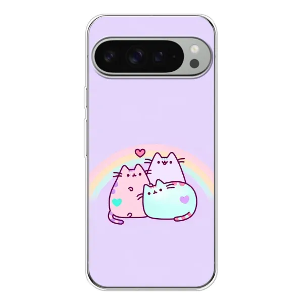 Чехол с принтом «Радужные котики» для Google Pixel 9 Pro XL Чехол с принтом «Радужные котики» для Google Pixel 9 Pro XL