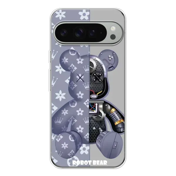 Чехол с принтом «Робот Мишка» для Google Pixel 9 Pro XL Чехол с принтом «Робот Мишка» для Google Pixel 9 Pro XL