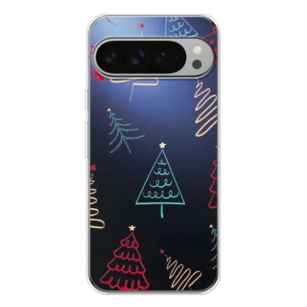 Чохол з принтом «Різдвяні ялинки» для Google Pixel 9 Pro XL Чохол з принтом «Різдвяні ялинки» для Google Pixel 9 Pro XL