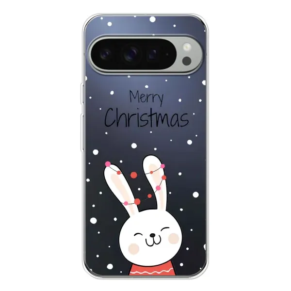 Чохол з принтом «Різдвяний заєць» для Google Pixel 9 Pro XL Чохол з принтом «Різдвяний заєць» для Google Pixel 9 Pro XL