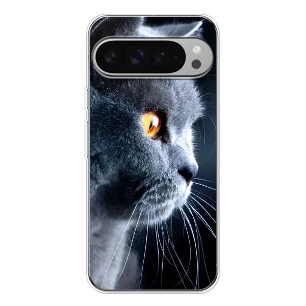 Чехол с принтом «Серый Кот» для Google Pixel 9 Pro XL Чехол с принтом «Серый Кот» для Google Pixel 9 Pro XL
