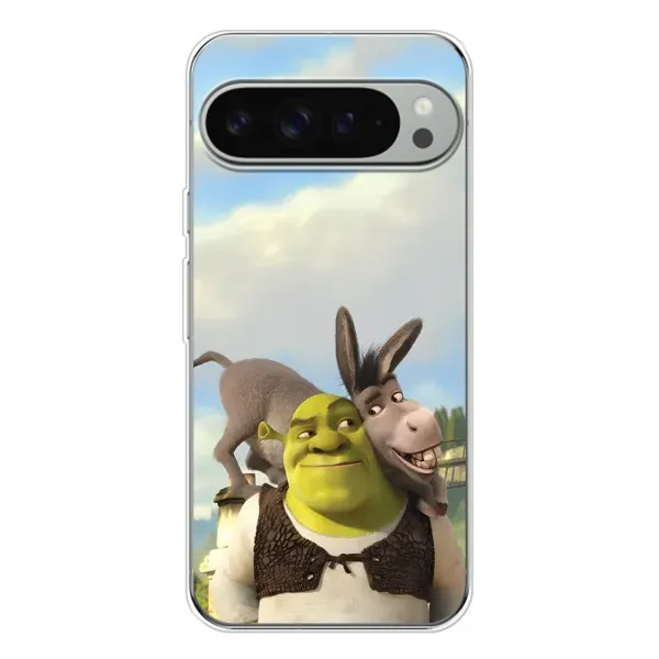 Чехол с принтом «Шрек и Осел» для Google Pixel 9 Pro XL