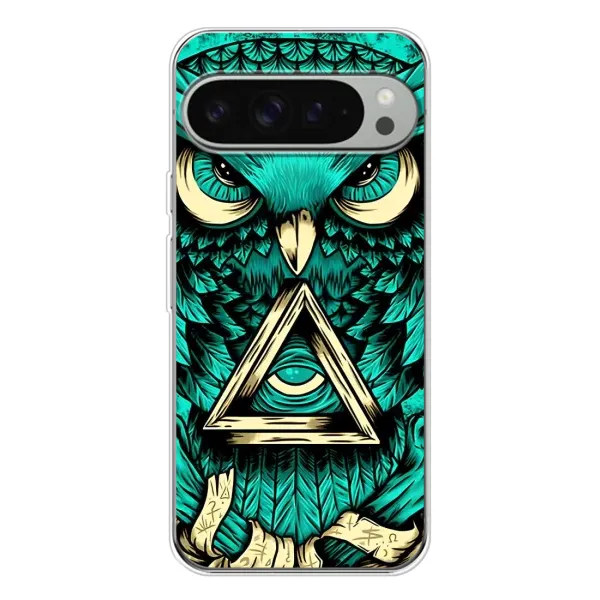 Чохол з принтом «Сова з оком» для Google Pixel 9 Pro XL