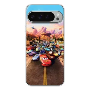 Силіконовий чохол Маквін для Google Pixel 9 Pro XL (Тачки на трасі)