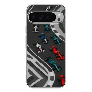 Чехол с принтом «Трасса Ф1» для Google Pixel 9 Pro XL