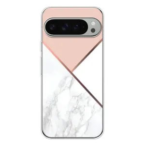 Мраморный чехол на Google Pixel 9 Pro XL (VPrint) (Тройной мрамор)