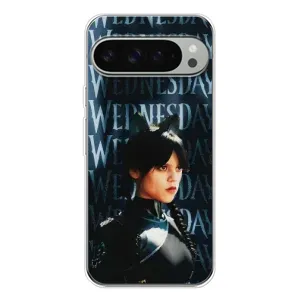 Чохли Венсдей на Google Pixel 9 Pro XL Уенсдей (AlphaPrint) (Венздей кішка)