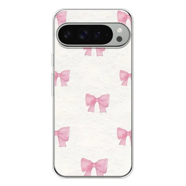 Чохол з принтом «Рожеві бантики» для Google Pixel 9 Pro XL Чохол з принтом «Рожеві бантики» для Google Pixel 9 Pro XL
