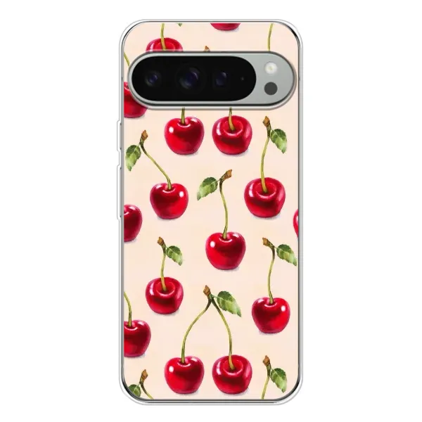 Чохол з принтом «Черешня» для Google Pixel 9 Pro XL Чохол з принтом «Черешня» для Google Pixel 9 Pro XL